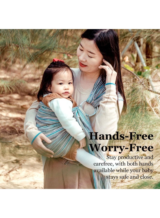 Vlokup Ring Sling Baby Carrier, Soft Cotton Baby Sling Carrier Newborn to Toddler, Baby Wrap Carrier for Plus Size Parents, Perfect Shower Gift, Sweet Desserts - Image 4