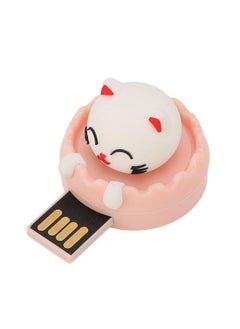 Thoraya Creative cartoon USB rotating USB USB USB cat Xiaomi + ring buckle 128GB  - Image 2