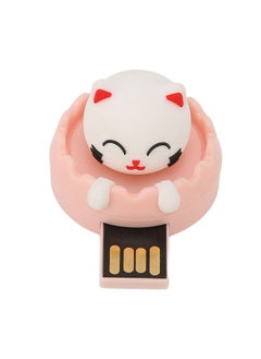 Thoraya Creative cartoon USB rotating USB USB USB cat Xiaomi + ring buckle 128GB  - Image 5