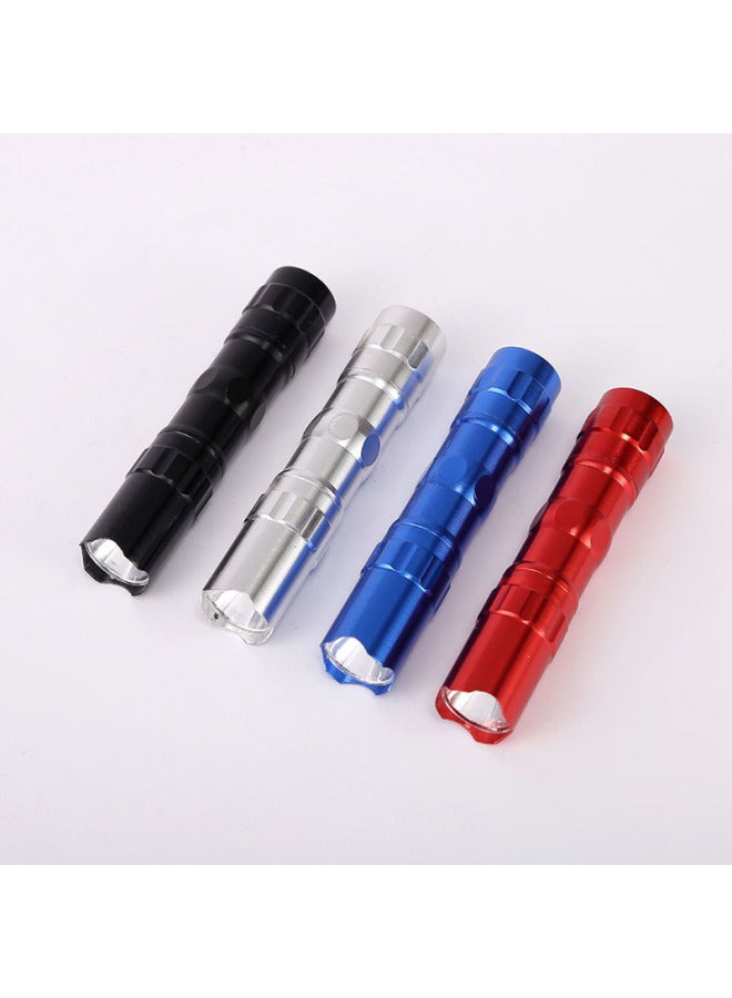 Mini Flashlight Advertising Gifts Outdoor Small Flashlight Aluminum Alloy LED Five Battery Flashlight-Color:Red-Bulk - Image 2