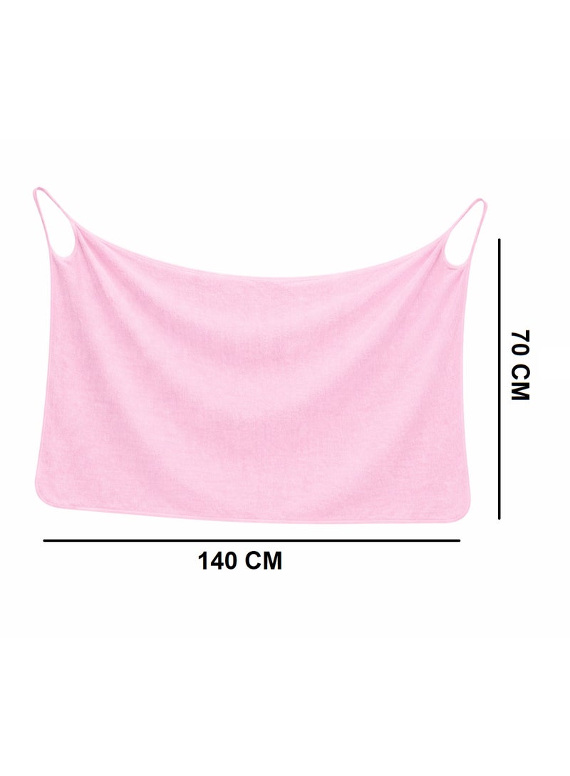 Microfiber Bath Towel, Quick-Dry with Hanging Loops – Size 140 × 70 cm - Image 2