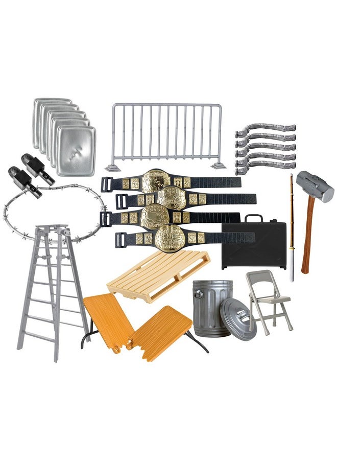 Figures Toy Company - Hardcore 26 Piece Accessory Set For Wrestling Action Figures - Image 1