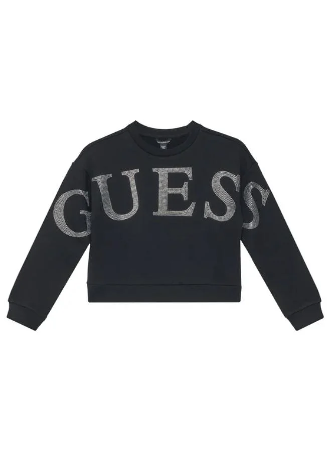 Guess Youth Graphic Crew Neck Sweatshirt