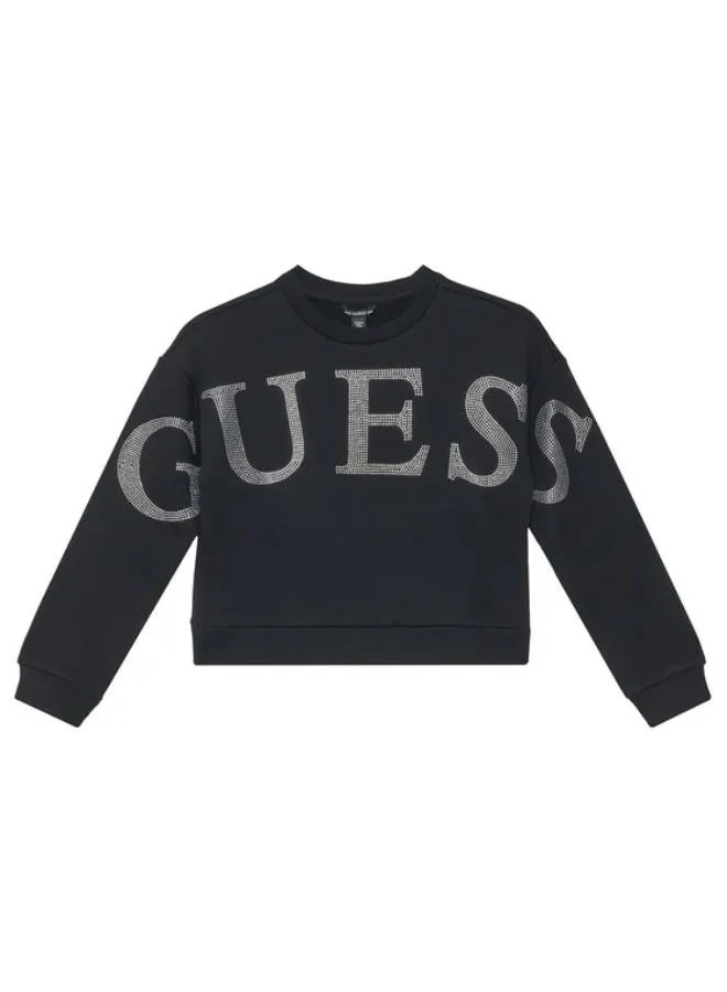 Guess Youth Graphic Crew Neck Sweatshirt
