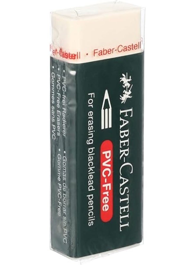 Faber Castle Faber-Castell Extra Soft Large White Pencil Eraser Pack of 5 - Image 4