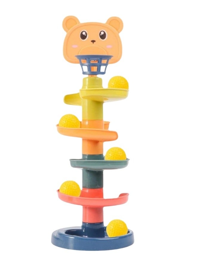 Ball Drop and Roll Swirling Tower for Baby and Toddler Development Educational Toys, Birthday Gifts for Boys and Girls Activity Toys,Multicolored Durable And Sturdy For Long Term Use Kids Toy (Multi colour)  - Image 1