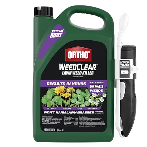 Ortho WeedClear Lawn Weed Killer Ready to Use1 with Comfort Wand - Weed Killer Spray, Kills Dandelion and Clover, For Southern Lawns, 1 gal. - Image 1