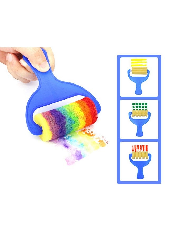 BLOT Early Learning Kids Paint Set Washable Finger Paint With Assorted Painting Brushes Sponges Portable Case For Kids Toddlers Drawing Gifts Age 3+ - Image 4