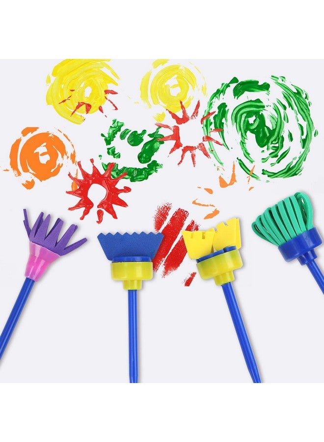 BLOT Early Learning Kids Paint Set Washable Finger Paint With Assorted Painting Brushes Sponges Portable Case For Kids Toddlers Drawing Gifts Age 3+ - Image 3