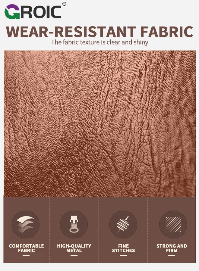 GROIC Fashion Backpack Convertible Shoulder Bag 2 In 1 Women & Men Anti-theft PU Leather Ladies Bag Waterproof Lightweight for Daily Life Travel Cycling Shopping School - Image 4