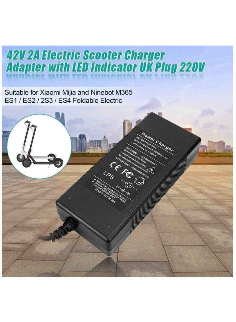 Electric Scooter Charger, 42V 2A Power Adapter Charger, with LED Charging Indicator for Xi-ao-mi Mi-jia Nine-bot M365 ES1 / ES2 / 2S3 / ES4 - Image 4