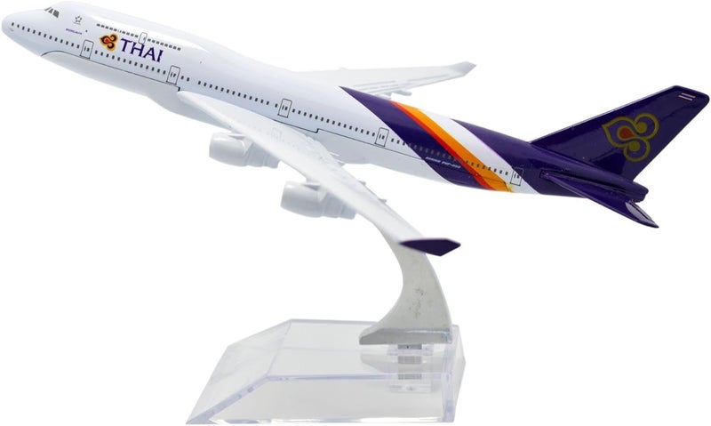 AmigozZ Diecast Aeroplane Scale Model Only For Display, Size -16 Cm-A380 Thai (Thai Airways) - Multicolor - Image 1