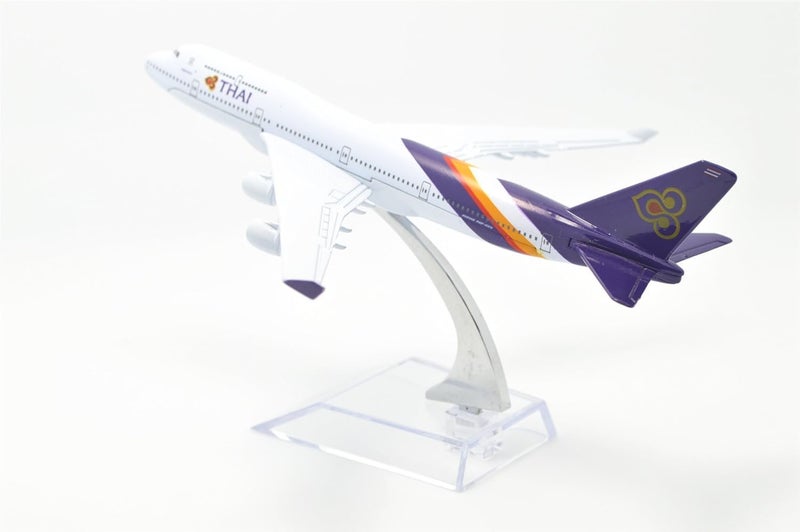 AmigozZ Diecast Aeroplane Scale Model Only For Display, Size -16 Cm-A380 Thai (Thai Airways) - Multicolor - Image 3
