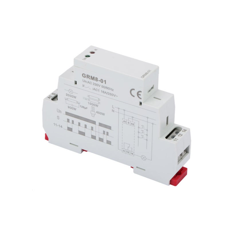 Impulse Relay: 18mm Compact Design - LED Indicators Display Working Status Multi Control Relay for DIN Rail Mounted Industrial & Commercial Control Systems - Image 4
