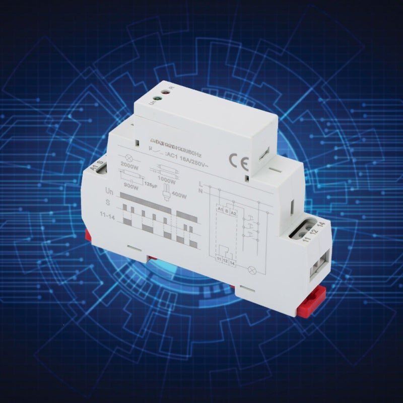 Impulse Relay: 18mm Compact Design - LED Indicators Display Working Status Multi Control Relay for DIN Rail Mounted Industrial & Commercial Control Systems - Image 5