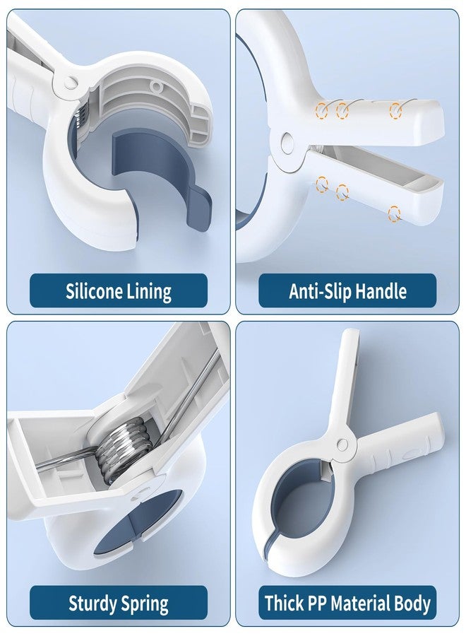 Senbowe 12 Pack Beach Towel Clips, Heavy Duty Plastic Clothes Pins, Windproof Clothes Clips to Dry on Clothesline and Hanging Rack - Image 3