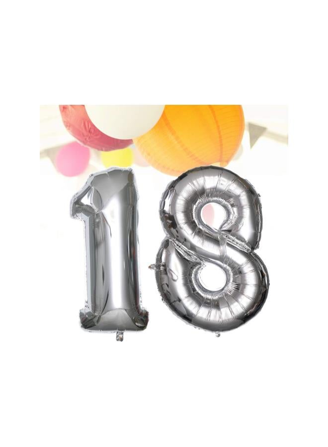 klarako 40-inch Number 18 Foil Balloons Number Balloons for Birthday Wedding Decor  - Image 5