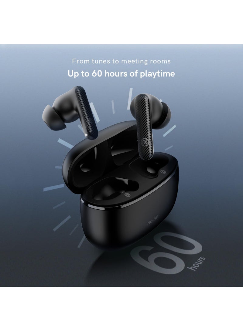Noise Aura Buds | TWS Earbuds with 60H Playtime | Quad Mic ENC | Dual Pairing | Instacharge | 12mm Driver | BT v5.3 - Black - Image 5
