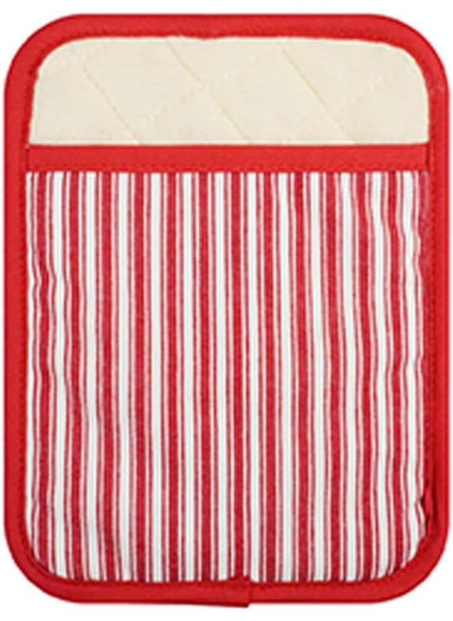 Homesmiths - Homesmiths Stripe Red Rectangle Pot Holder - Image 1