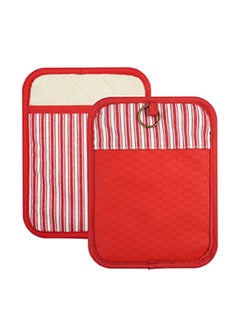 Homesmiths Stripe Red Rectangle Pot Holder