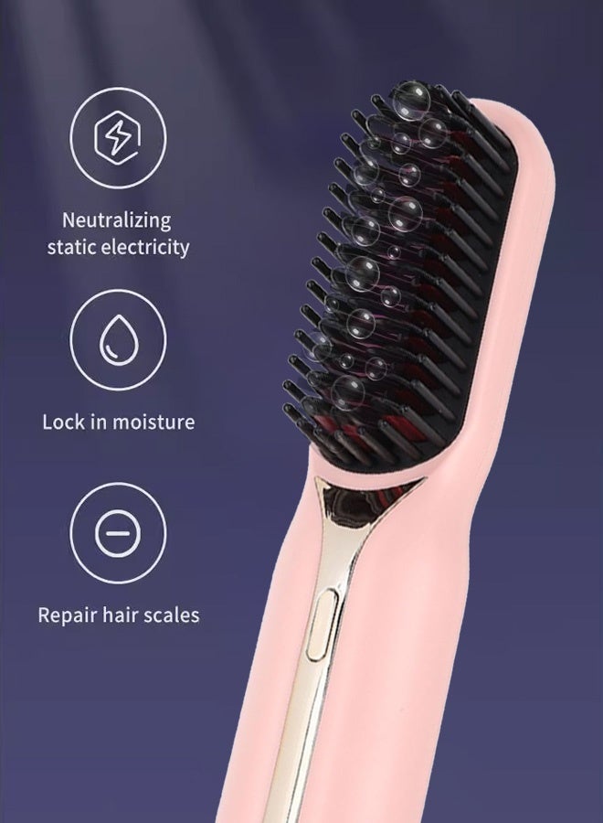 Straightening comb, straightening hair comb, quick heating ceramic heater, dual voltage hair straightener for home use, styling and straightening hair, easy to carry. - Image 5