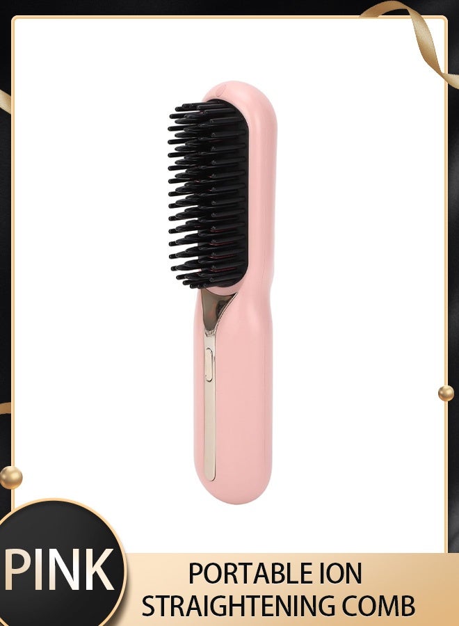 Straightening comb, straightening hair comb, quick heating ceramic heater, dual voltage hair straightener for home use, styling and straightening hair, easy to carry. - Image 2