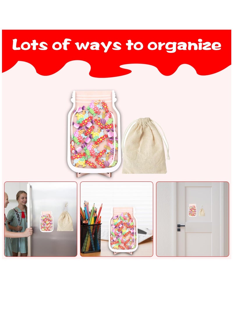 SOLARAE Gifts Reward Chart for Kids, Toddlers Magnetic Reward Jar Reward Chart Set Personalized Candy Reward Jar Chore Chart for Boys Girls Good Behavior Home Training Rewards Jar Gift - Image 3