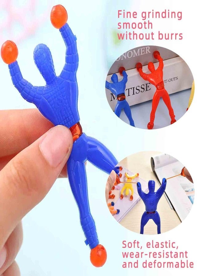 TARINI 16 Pcs Stretchy Wall Crawler Toy, Reusable Sticky Climber Toy, Funny Stretchy Toy, Multicolor Novelty Toy, Party Favor Toy for Kids & Adults - Image 3