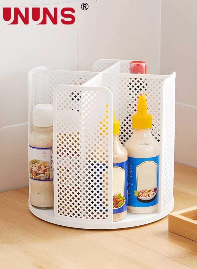 UNUNS تخزين الأكواب للاستعمال مرة واحدة، حامل منظم لتخزين فناجين القهوة والغطاء يدور 360 درجة، 4 أقسام، موزع أكواب ورقية - Image 2