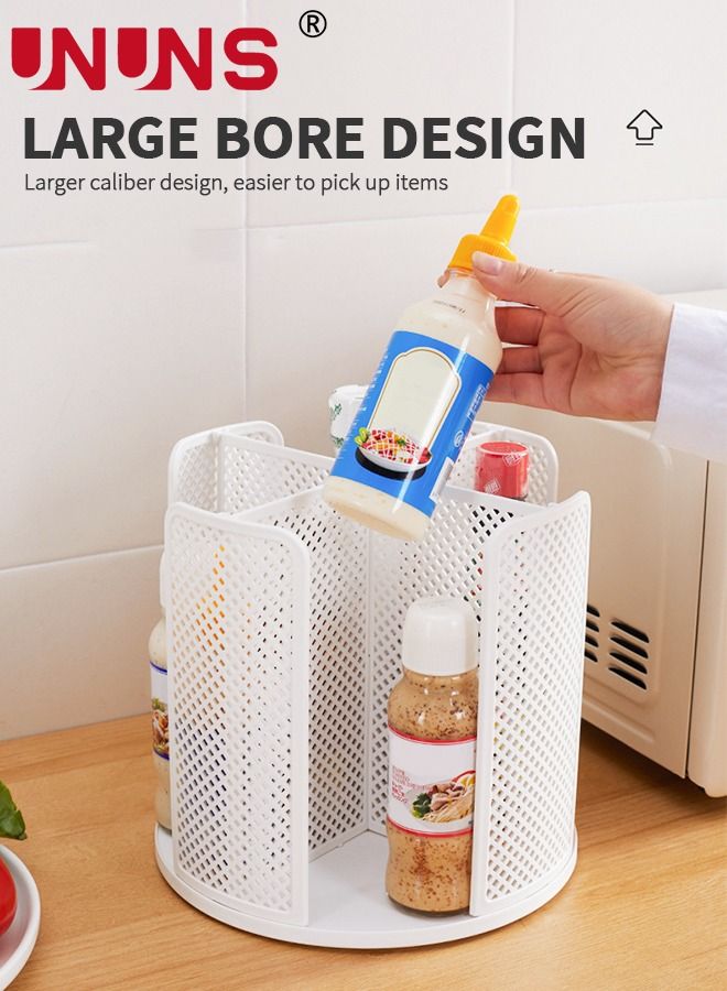 UNUNS تخزين الأكواب للاستعمال مرة واحدة، حامل منظم لتخزين فناجين القهوة والغطاء يدور 360 درجة، 4 أقسام، موزع أكواب ورقية - Image 5