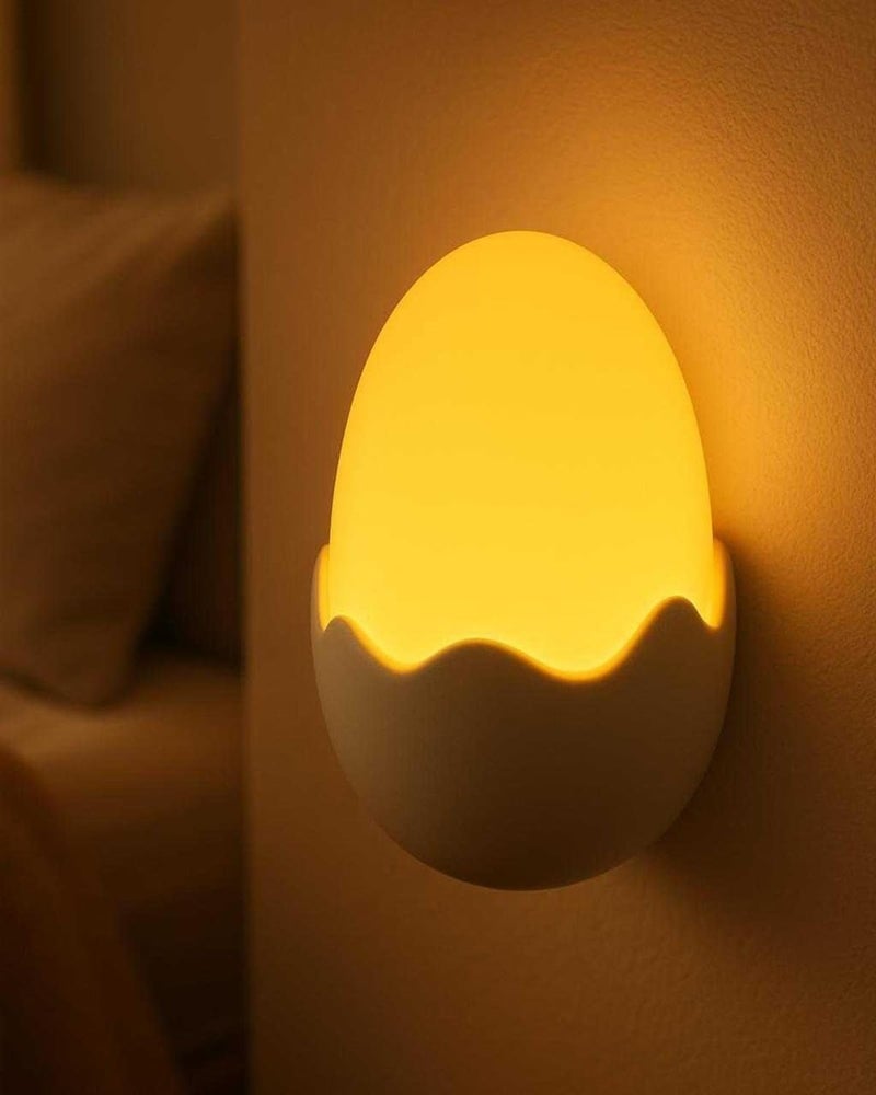 Chocozone Egg Shape Night Lamp for Kids Room Plug in Night Light for Bedroom Night Lamp - Image 1