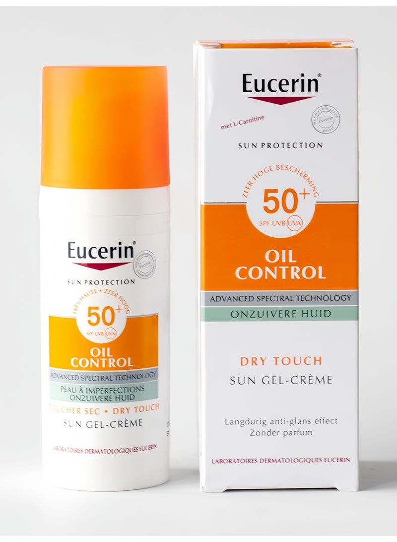 Eucerin Oil Control Sun Gel-Cream Ultra Light SPF 50+ Dry Touch 50ml - Image 1
