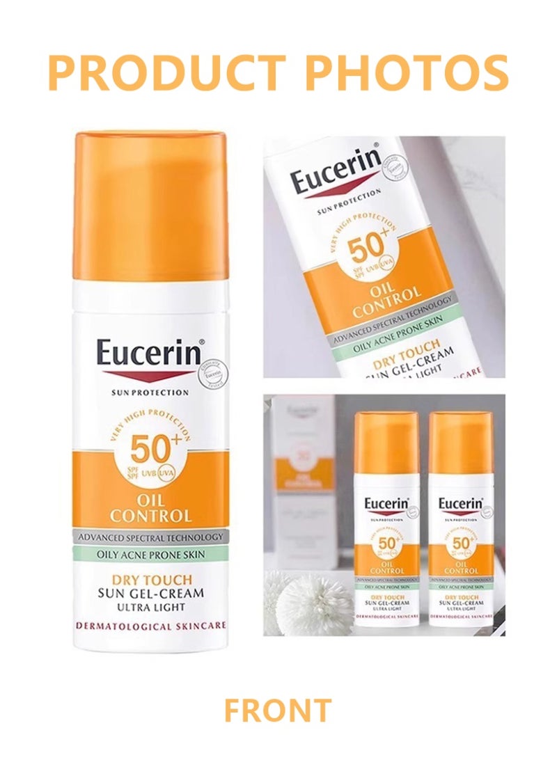 Eucerin Oil Control Sun Gel-Cream Ultra Light SPF 50+ Dry Touch 50ml - Image 2