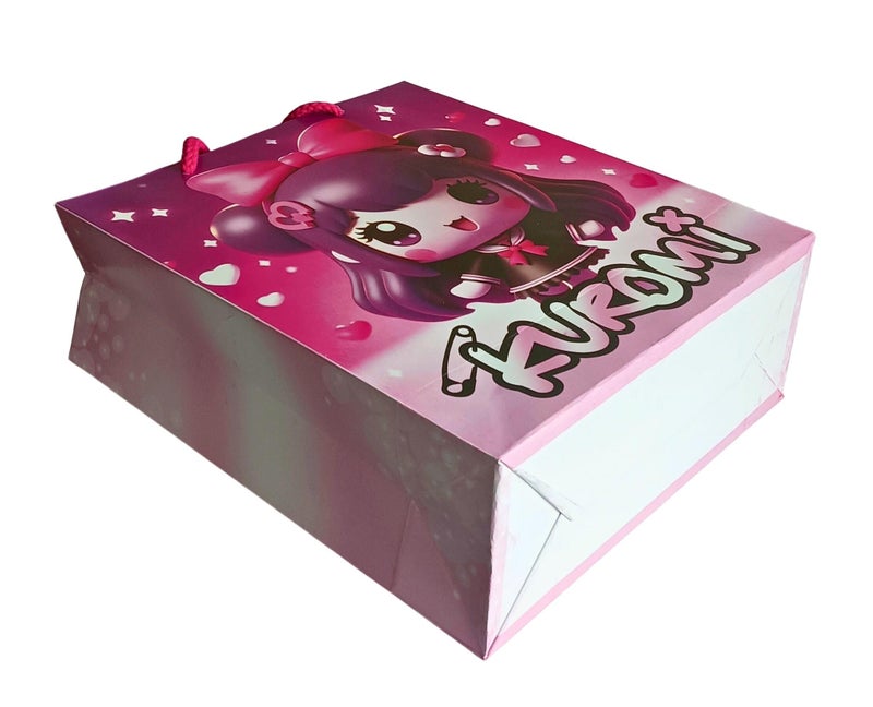 GOLD LEAF Party Favor Bags - 10PCS | Kuromi Gift Bags for Goodies, Treats & Candy | Kuromi Birthday Party Supplies - Kawaii Decorations (Purple) - Image 4