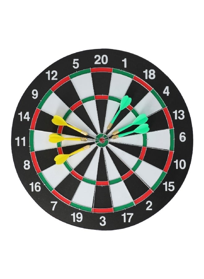 Teloon 7-Piece High Quality Plastic Dartboard Set Multicolor 17 x 0.5 Inch TBL-17325 - Image 1