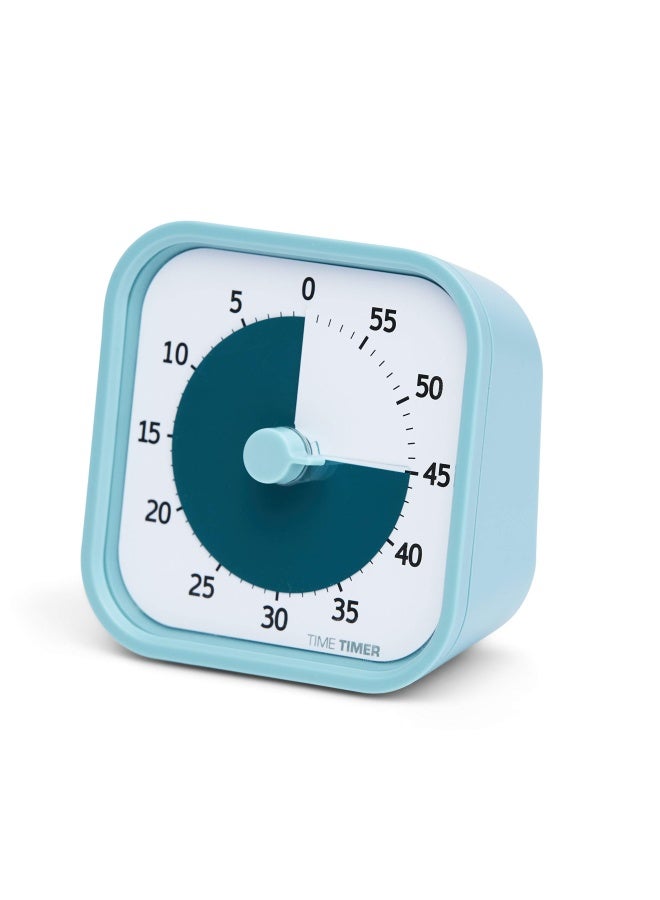 Time Timer Home Mod - 60 Minutes Visual Timer Home Edition - For Home Schooling  Homeschool  Study Tool  Timer For Desk  Kitchen  Office And Meetings Without Loud Tapping  Lake Day Blue - Image 1