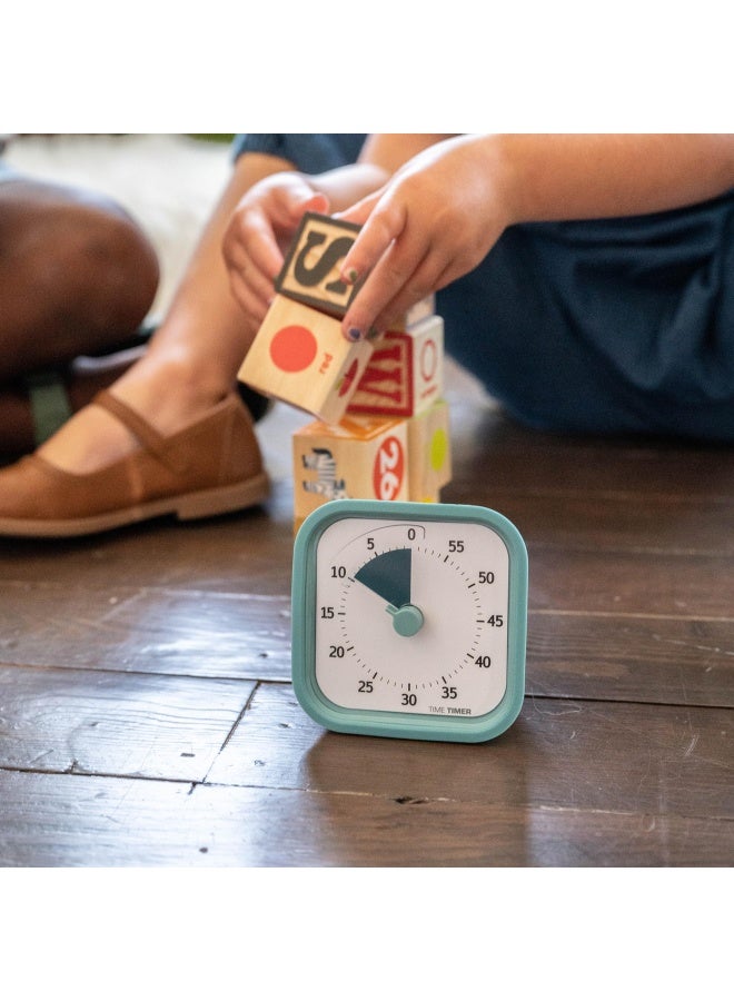 Time Timer Home Mod - 60 Minutes Visual Timer Home Edition - For Home Schooling  Homeschool  Study Tool  Timer For Desk  Kitchen  Office And Meetings Without Loud Tapping  Lake Day Blue - Image 2