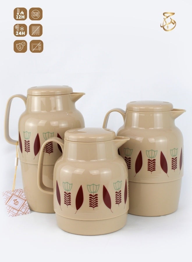 Red Home Vacuum Flask Set 2000ml,1500ml, 1000ml,EB  - Image 1