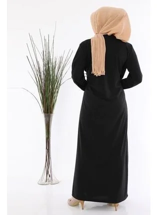 Medipek Side Tie Prayer Dress Black