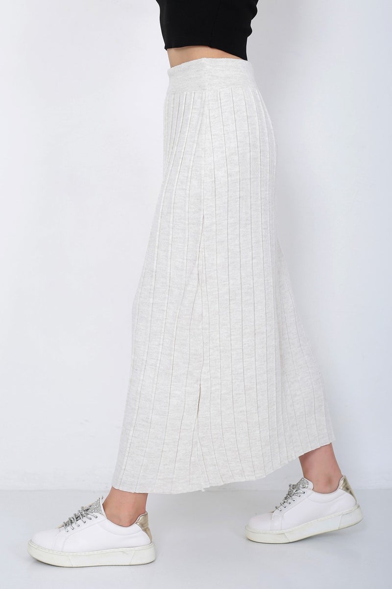 Lugmo Women's Knitwear Skirt Oversize Stone Color  - Image 5