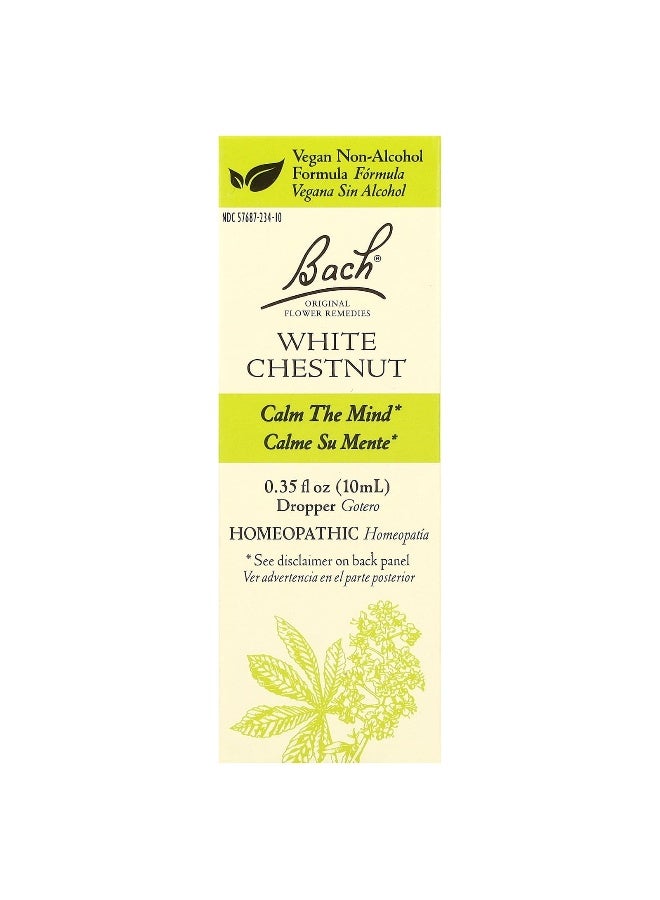 Bach Bach, Original Flower Remedies, White Chestnut, 0.35 fl oz (10 ml)  - Image 1
