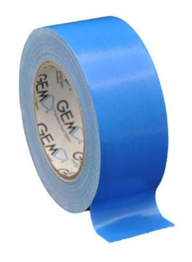 Gem Premium Duct Tape 50mm x 25m Strong Adhesive Light Blue - Image 2