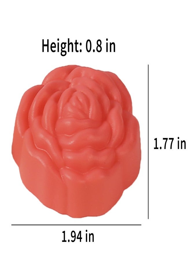 WHTCHSU 14Pcs Mini Size Silicone Molds, 2 x 0.8 inch Cupcake Multi Flower Shapes Baking Cups Non-Stick Donut Wrapper Mold Muffin Liners - Image 2