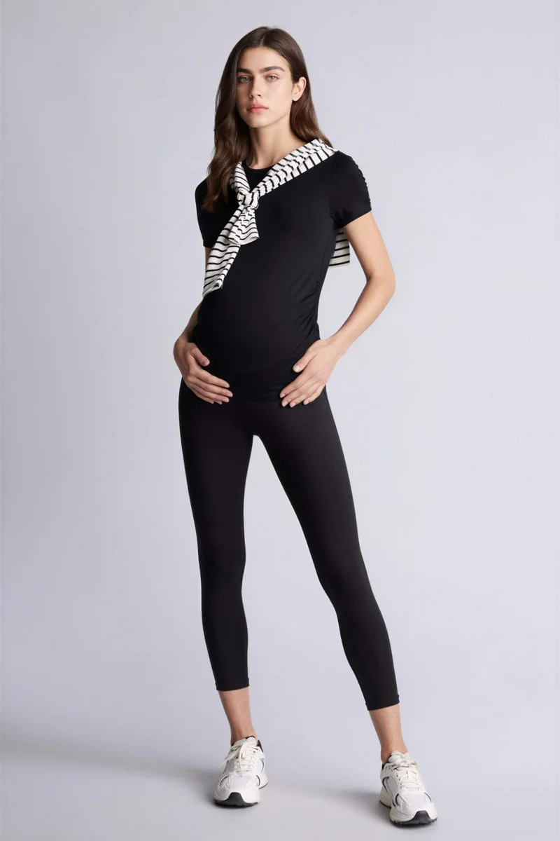 ديفاكتو Regular Fit Super Skinny Hem Knitted Maternity Bottoms