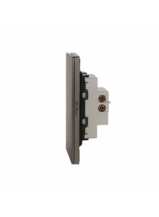 Donmarco Ultra Thin Plastic Door Bell Switch – Ultra Thin Premium Plastic Material, Modern & Durable, Fire-Resistant Electric Switch, 15-Year Warranty, Wall Switch for Home and Office (Matt Grey) - Image 4