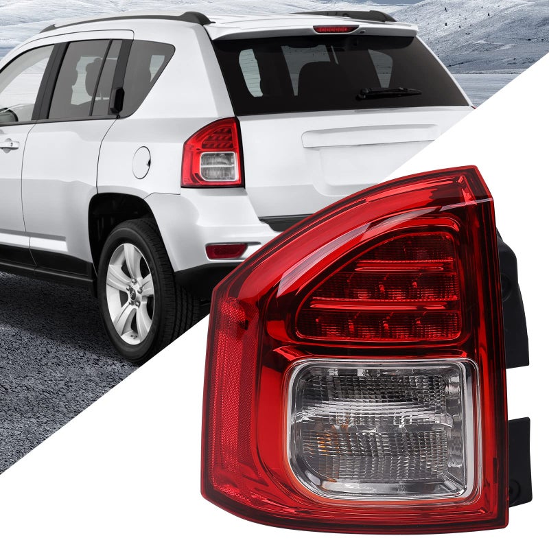Huray Left Taillight Fit for Jeep Compass 20112013 Driver Side LH Brake Lamp