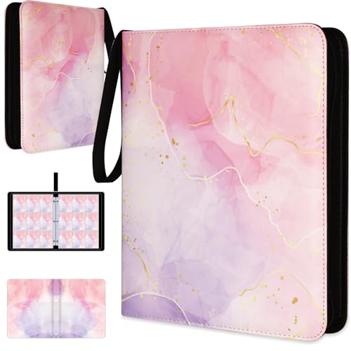 Dosanlues 1080 Pockets Card Binder 9 Pocket, Trading Card Binder with 60 Page Removable Sleeves, Zipper Card Book Album Holder[PROTECTIVE][PLEASANT TOUCH SURFACE] - Image 1