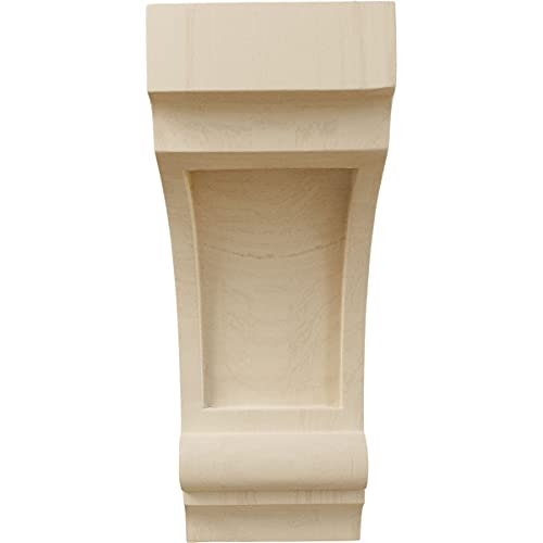Ekena Millwork إيكنة ميلوورك CORW04X05X10DIRW دعامات خشبية مدمجة ديان، 4" عرض × 5" عمق × 10" ارتفاع، خشب مطاطي - Image 2