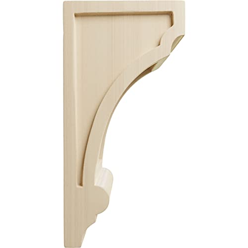Ekena Millwork إيكنة ميلوورك CORW04X05X10DIRW دعامات خشبية مدمجة ديان، 4" عرض × 5" عمق × 10" ارتفاع، خشب مطاطي - Image 3