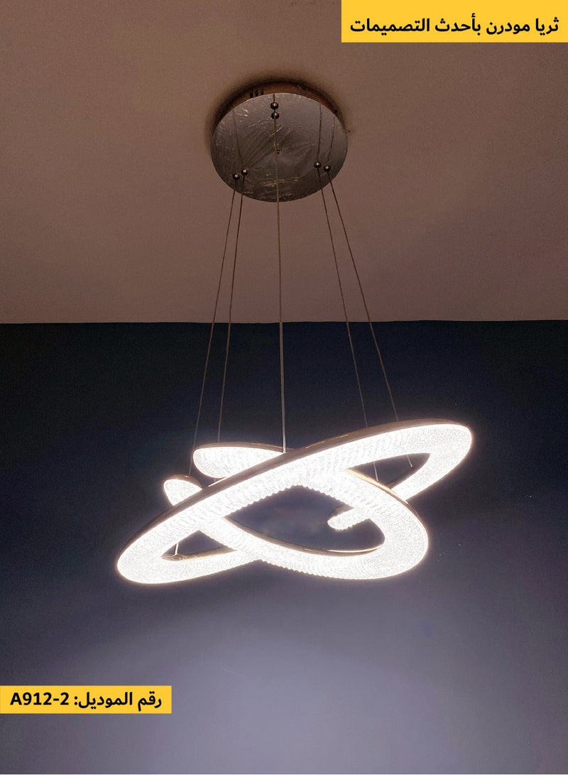 ACCEPT Modern LED chandeliers with innovative lighting and contemporary ring design